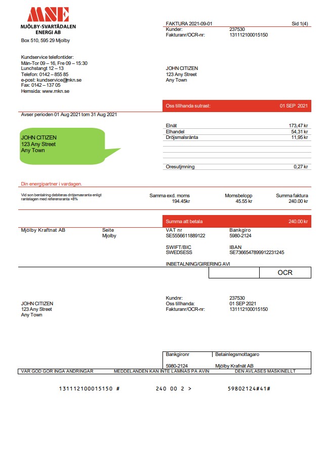  Minol USA business utility bill 